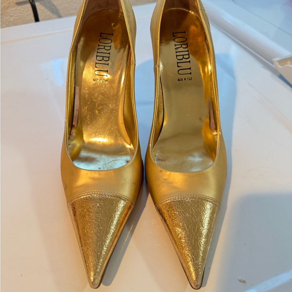 Loriblue heels, size 37, golden color